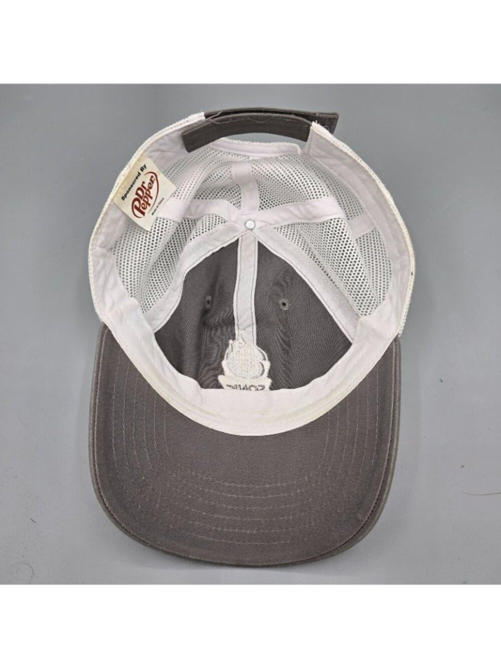 Dr Pepper Sonic Games 2023 Semifinalist Gray and White Mesh Back Dad Hat *Flaw - Picture 12 of 13